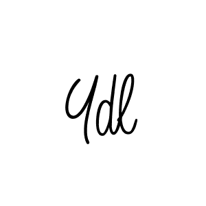 if you are searching for the best signature style for your name Ydl. so please give up your signature search. here we have designed multiple signature styles  using Angelique-Rose-font-FFP. Ydl signature style 5 images and pictures png