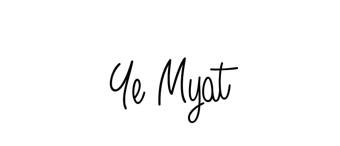 You can use this online signature creator to create a handwritten signature for the name Ye Myat. This is the best online autograph maker. Ye Myat signature style 5 images and pictures png