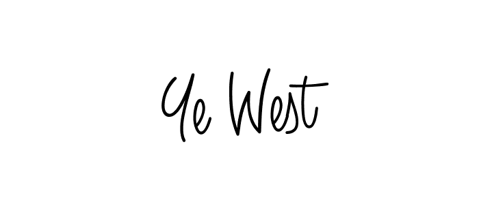 Design your own signature with our free online signature maker. With this signature software, you can create a handwritten (Angelique-Rose-font-FFP) signature for name Ye West. Ye West signature style 5 images and pictures png