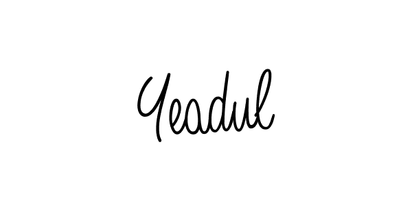 Once you've used our free online signature maker to create your best signature Angelique-Rose-font-FFP style, it's time to enjoy all of the benefits that Yeadul name signing documents. Yeadul signature style 5 images and pictures png