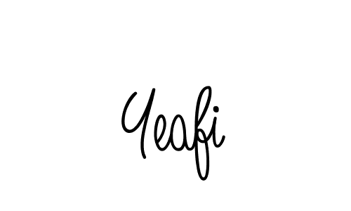 The best way (Angelique-Rose-font-FFP) to make a short signature is to pick only two or three words in your name. The name Yeafi include a total of six letters. For converting this name. Yeafi signature style 5 images and pictures png