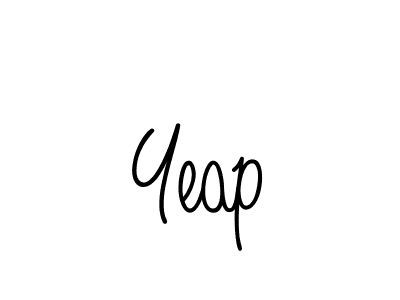 Yeap stylish signature style. Best Handwritten Sign (Angelique-Rose-font-FFP) for my name. Handwritten Signature Collection Ideas for my name Yeap. Yeap signature style 5 images and pictures png