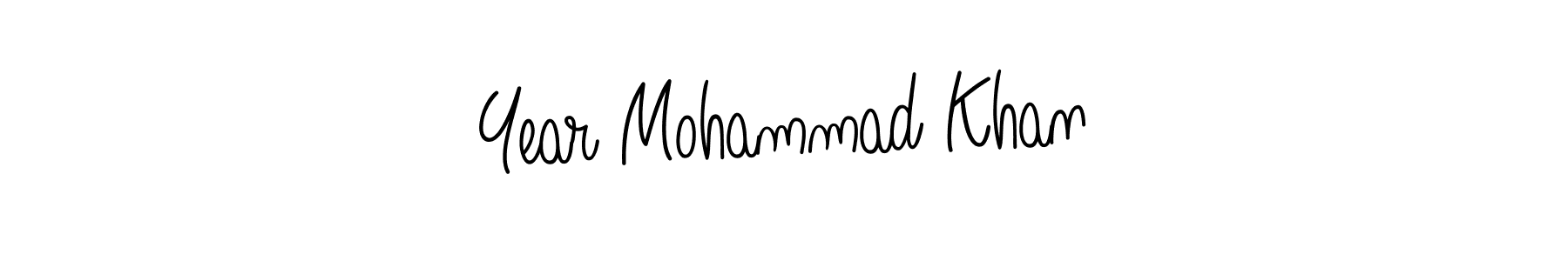 How to make Year Mohammad Khan name signature. Use Angelique-Rose-font-FFP style for creating short signs online. This is the latest handwritten sign. Year Mohammad Khan signature style 5 images and pictures png