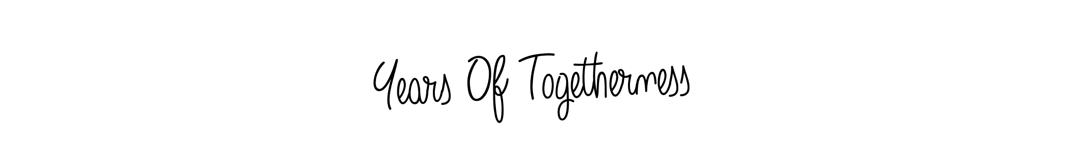 How to Draw Years Of Togetherness signature style? Angelique-Rose-font-FFP is a latest design signature styles for name Years Of Togetherness. Years Of Togetherness signature style 5 images and pictures png