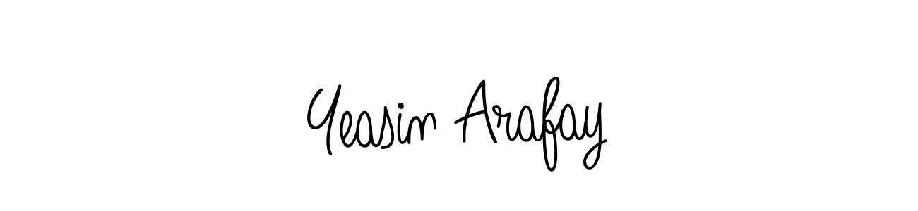 You should practise on your own different ways (Angelique-Rose-font-FFP) to write your name (Yeasin Arafay) in signature. don't let someone else do it for you. Yeasin Arafay signature style 5 images and pictures png