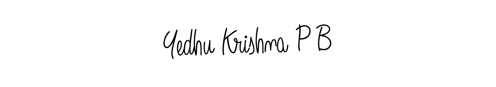 Design your own signature with our free online signature maker. With this signature software, you can create a handwritten (Angelique-Rose-font-FFP) signature for name Yedhu Krishna P B. Yedhu Krishna P B signature style 5 images and pictures png