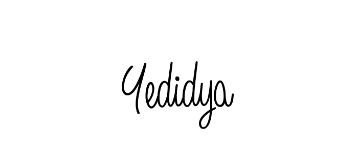 How to Draw Yedidya signature style? Angelique-Rose-font-FFP is a latest design signature styles for name Yedidya. Yedidya signature style 5 images and pictures png