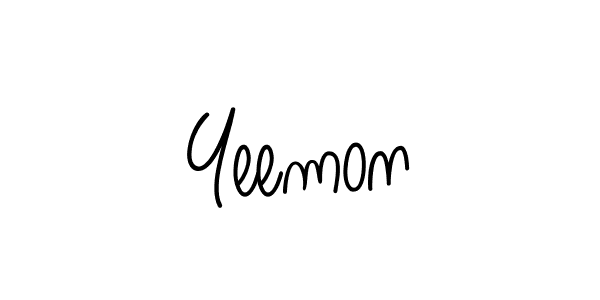 Create a beautiful signature design for name Yeemon. With this signature (Angelique-Rose-font-FFP) fonts, you can make a handwritten signature for free. Yeemon signature style 5 images and pictures png