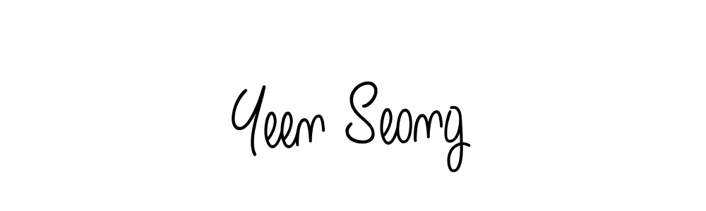 The best way (Angelique-Rose-font-FFP) to make a short signature is to pick only two or three words in your name. The name Yeen Seong include a total of six letters. For converting this name. Yeen Seong signature style 5 images and pictures png