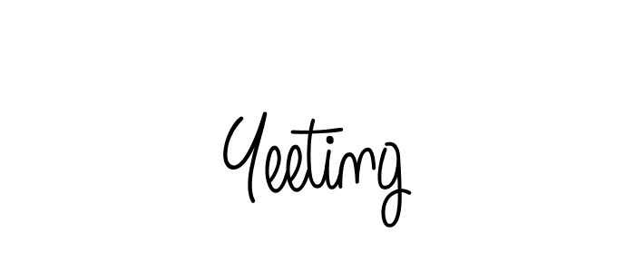 You should practise on your own different ways (Angelique-Rose-font-FFP) to write your name (Yeeting) in signature. don't let someone else do it for you. Yeeting signature style 5 images and pictures png