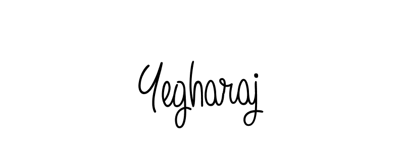 How to make Yegharaj name signature. Use Angelique-Rose-font-FFP style for creating short signs online. This is the latest handwritten sign. Yegharaj signature style 5 images and pictures png