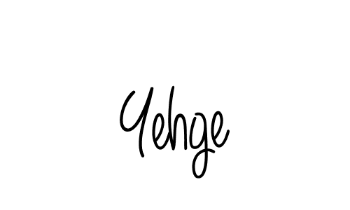 The best way (Angelique-Rose-font-FFP) to make a short signature is to pick only two or three words in your name. The name Yehge include a total of six letters. For converting this name. Yehge signature style 5 images and pictures png