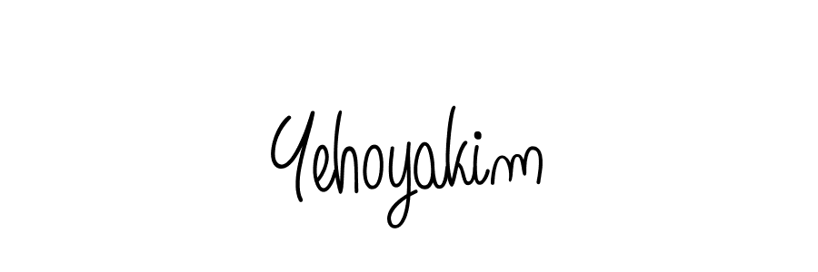 The best way (Angelique-Rose-font-FFP) to make a short signature is to pick only two or three words in your name. The name Yehoyakim include a total of six letters. For converting this name. Yehoyakim signature style 5 images and pictures png