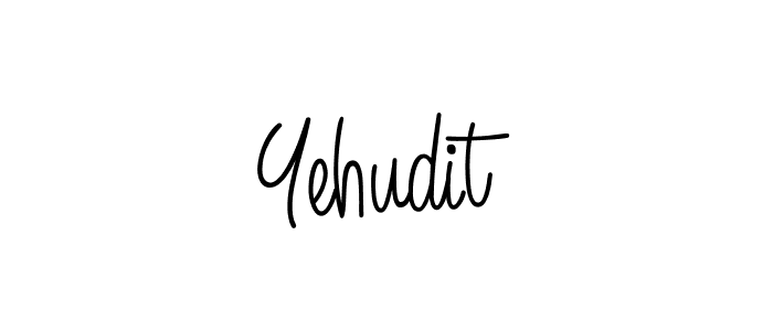 Make a beautiful signature design for name Yehudit. With this signature (Angelique-Rose-font-FFP) style, you can create a handwritten signature for free. Yehudit signature style 5 images and pictures png