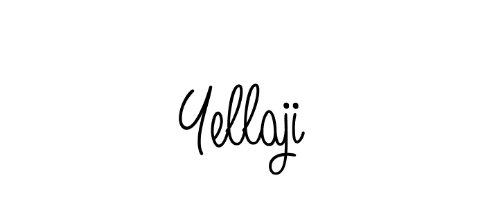 You should practise on your own different ways (Angelique-Rose-font-FFP) to write your name (Yellaji) in signature. don't let someone else do it for you. Yellaji signature style 5 images and pictures png