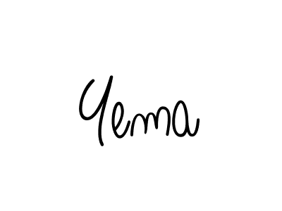 Also we have Yema name is the best signature style. Create professional handwritten signature collection using Angelique-Rose-font-FFP autograph style. Yema signature style 5 images and pictures png