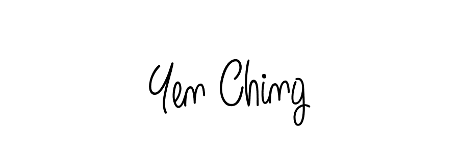 Design your own signature with our free online signature maker. With this signature software, you can create a handwritten (Angelique-Rose-font-FFP) signature for name Yen Ching. Yen Ching signature style 5 images and pictures png