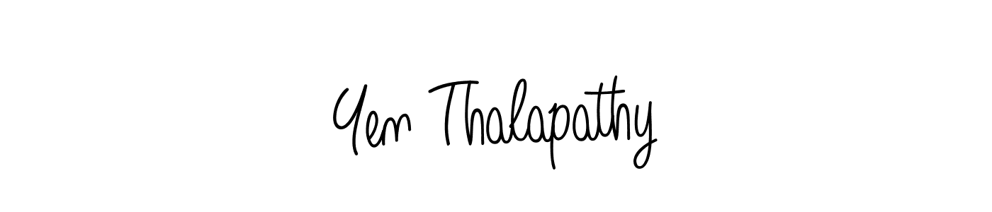 How to make Yen Thalapathy name signature. Use Angelique-Rose-font-FFP style for creating short signs online. This is the latest handwritten sign. Yen Thalapathy signature style 5 images and pictures png