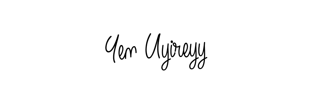 The best way (Angelique-Rose-font-FFP) to make a short signature is to pick only two or three words in your name. The name Yen Uyireyy include a total of six letters. For converting this name. Yen Uyireyy signature style 5 images and pictures png