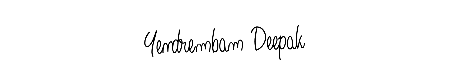 Angelique-Rose-font-FFP is a professional signature style that is perfect for those who want to add a touch of class to their signature. It is also a great choice for those who want to make their signature more unique. Get Yendrembam Deepak name to fancy signature for free. Yendrembam Deepak signature style 5 images and pictures png