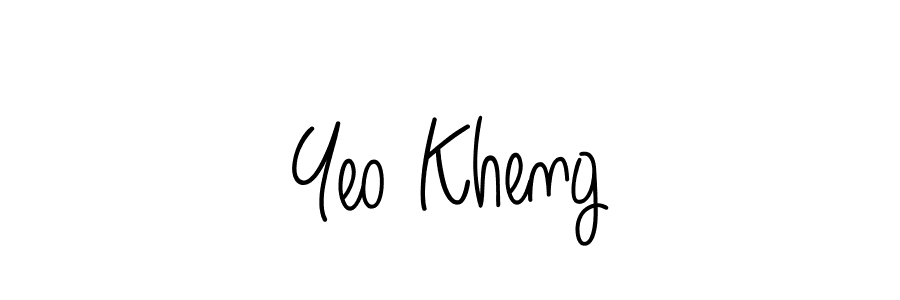 How to Draw Yeo Kheng signature style? Angelique-Rose-font-FFP is a latest design signature styles for name Yeo Kheng. Yeo Kheng signature style 5 images and pictures png
