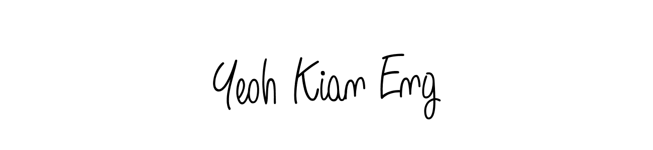 The best way (Angelique-Rose-font-FFP) to make a short signature is to pick only two or three words in your name. The name Yeoh Kian Eng include a total of six letters. For converting this name. Yeoh Kian Eng signature style 5 images and pictures png