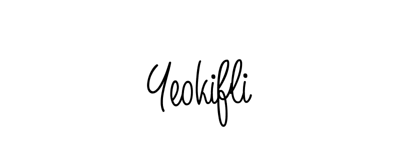 Create a beautiful signature design for name Yeokifli. With this signature (Angelique-Rose-font-FFP) fonts, you can make a handwritten signature for free. Yeokifli signature style 5 images and pictures png