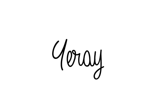 How to make Yeray name signature. Use Angelique-Rose-font-FFP style for creating short signs online. This is the latest handwritten sign. Yeray signature style 5 images and pictures png