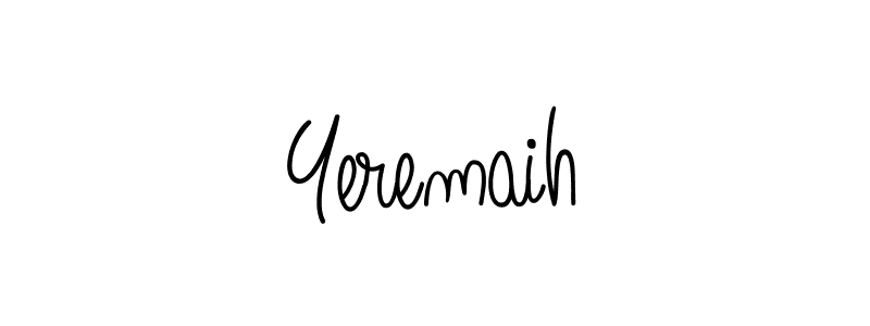 Design your own signature with our free online signature maker. With this signature software, you can create a handwritten (Angelique-Rose-font-FFP) signature for name Yeremaih. Yeremaih signature style 5 images and pictures png