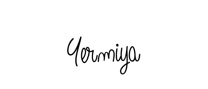 Angelique-Rose-font-FFP is a professional signature style that is perfect for those who want to add a touch of class to their signature. It is also a great choice for those who want to make their signature more unique. Get Yermiya name to fancy signature for free. Yermiya signature style 5 images and pictures png