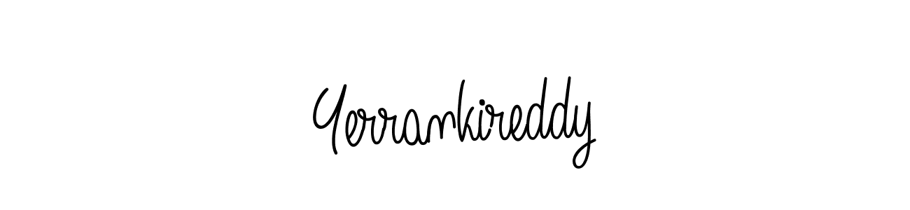 The best way (Angelique-Rose-font-FFP) to make a short signature is to pick only two or three words in your name. The name Yerrankireddy include a total of six letters. For converting this name. Yerrankireddy signature style 5 images and pictures png
