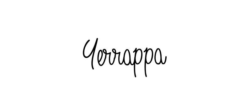 Use a signature maker to create a handwritten signature online. With this signature software, you can design (Angelique-Rose-font-FFP) your own signature for name Yerrappa. Yerrappa signature style 5 images and pictures png