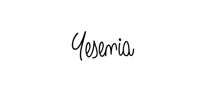 Best and Professional Signature Style for Yesenia. Angelique-Rose-font-FFP Best Signature Style Collection. Yesenia signature style 5 images and pictures png