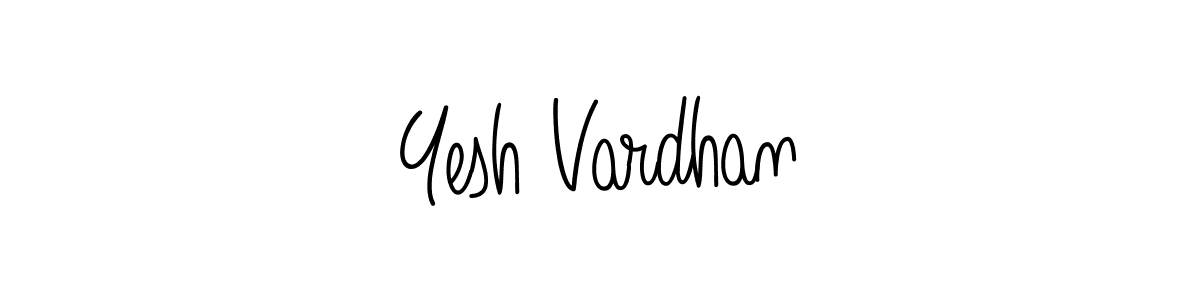 The best way (Angelique-Rose-font-FFP) to make a short signature is to pick only two or three words in your name. The name Yesh Vardhan include a total of six letters. For converting this name. Yesh Vardhan signature style 5 images and pictures png