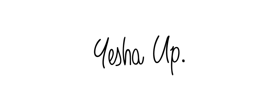 Make a beautiful signature design for name Yesha Up.. With this signature (Angelique-Rose-font-FFP) style, you can create a handwritten signature for free. Yesha Up. signature style 5 images and pictures png