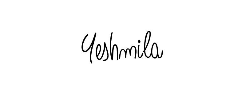 Best and Professional Signature Style for Yeshmila. Angelique-Rose-font-FFP Best Signature Style Collection. Yeshmila signature style 5 images and pictures png
