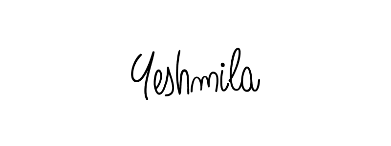 Best and Professional Signature Style for Yeshmila. Angelique-Rose-font-FFP Best Signature Style Collection. Yeshmila signature style 5 images and pictures png