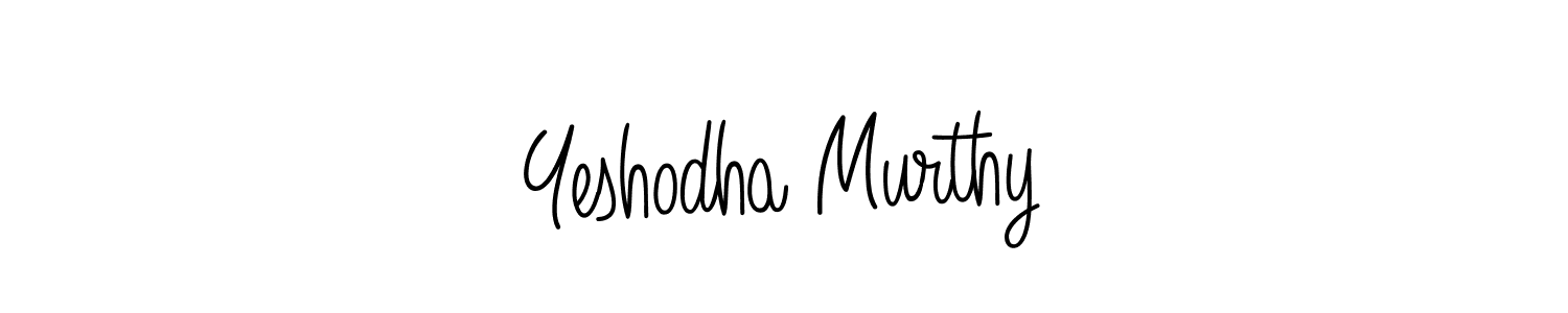 Make a beautiful signature design for name Yeshodha Murthy. With this signature (Angelique-Rose-font-FFP) style, you can create a handwritten signature for free. Yeshodha Murthy signature style 5 images and pictures png