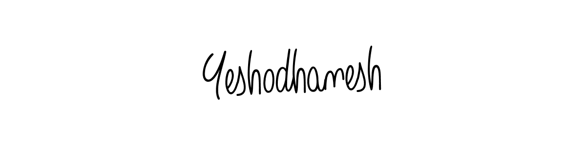 You should practise on your own different ways (Angelique-Rose-font-FFP) to write your name (Yeshodhanesh) in signature. don't let someone else do it for you. Yeshodhanesh signature style 5 images and pictures png