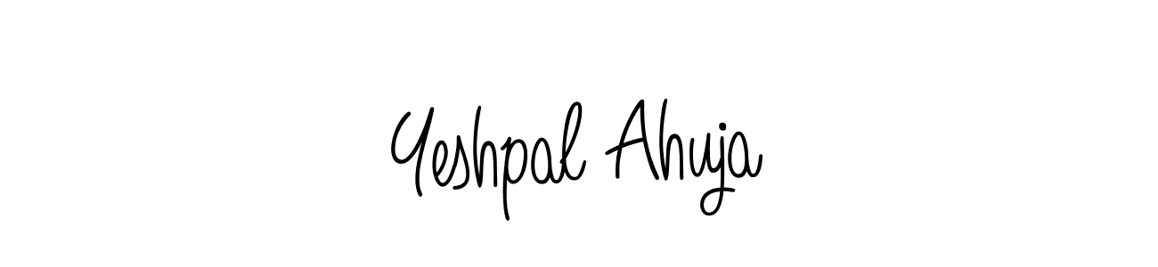 Use a signature maker to create a handwritten signature online. With this signature software, you can design (Angelique-Rose-font-FFP) your own signature for name Yeshpal Ahuja. Yeshpal Ahuja signature style 5 images and pictures png