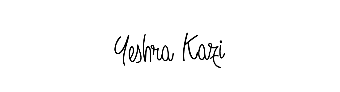 How to make Yeshra Kazi signature? Angelique-Rose-font-FFP is a professional autograph style. Create handwritten signature for Yeshra Kazi name. Yeshra Kazi signature style 5 images and pictures png