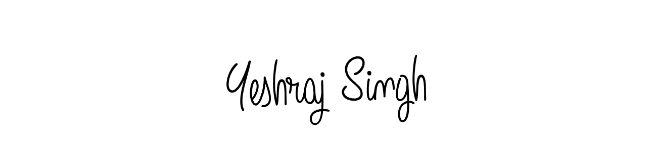 The best way (Angelique-Rose-font-FFP) to make a short signature is to pick only two or three words in your name. The name Yeshraj Singh include a total of six letters. For converting this name. Yeshraj Singh signature style 5 images and pictures png