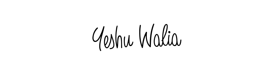 Once you've used our free online signature maker to create your best signature Angelique-Rose-font-FFP style, it's time to enjoy all of the benefits that Yeshu Walia name signing documents. Yeshu Walia signature style 5 images and pictures png