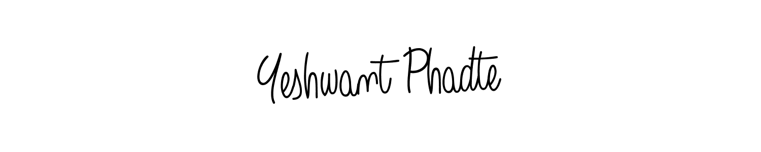 Design your own signature with our free online signature maker. With this signature software, you can create a handwritten (Angelique-Rose-font-FFP) signature for name Yeshwant Phadte. Yeshwant Phadte signature style 5 images and pictures png