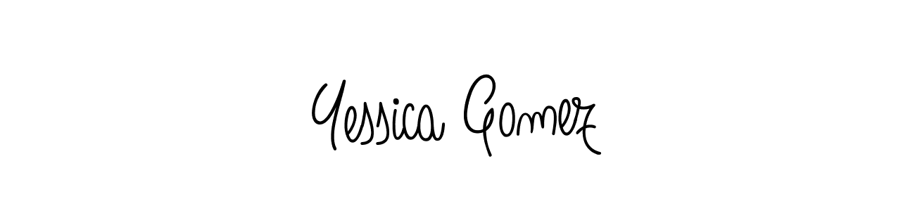 if you are searching for the best signature style for your name Yessica Gomez. so please give up your signature search. here we have designed multiple signature styles  using Angelique-Rose-font-FFP. Yessica Gomez signature style 5 images and pictures png