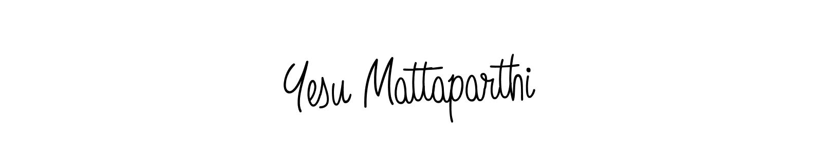 Angelique-Rose-font-FFP is a professional signature style that is perfect for those who want to add a touch of class to their signature. It is also a great choice for those who want to make their signature more unique. Get Yesu Mattaparthi name to fancy signature for free. Yesu Mattaparthi signature style 5 images and pictures png