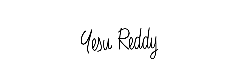 The best way (Angelique-Rose-font-FFP) to make a short signature is to pick only two or three words in your name. The name Yesu Reddy include a total of six letters. For converting this name. Yesu Reddy signature style 5 images and pictures png