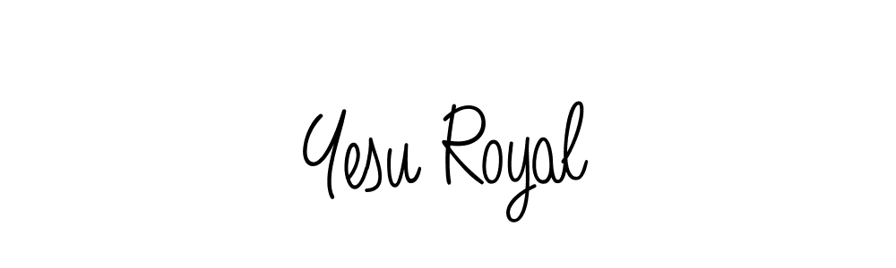 How to make Yesu Royal signature? Angelique-Rose-font-FFP is a professional autograph style. Create handwritten signature for Yesu Royal name. Yesu Royal signature style 5 images and pictures png