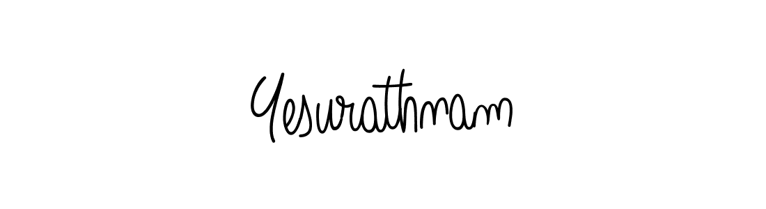 Create a beautiful signature design for name Yesurathnam. With this signature (Angelique-Rose-font-FFP) fonts, you can make a handwritten signature for free. Yesurathnam signature style 5 images and pictures png