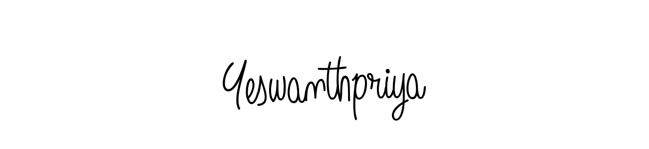 How to make Yeswanthpriya signature? Angelique-Rose-font-FFP is a professional autograph style. Create handwritten signature for Yeswanthpriya name. Yeswanthpriya signature style 5 images and pictures png